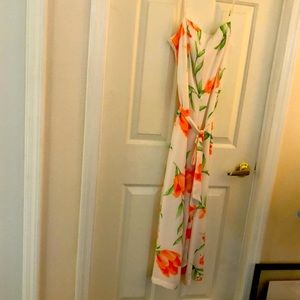 NWOT. White House Black Market Size 8 Strapped Jumpsuit.  Excellent Condition.